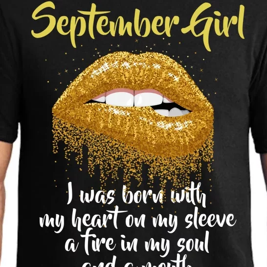 September Girl Born With Fire In My Soul Pajama Set