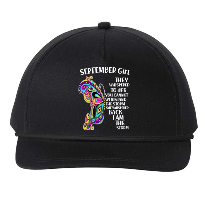 September Girl Paisley Butterfly Snapback Five-Panel Rope Hat