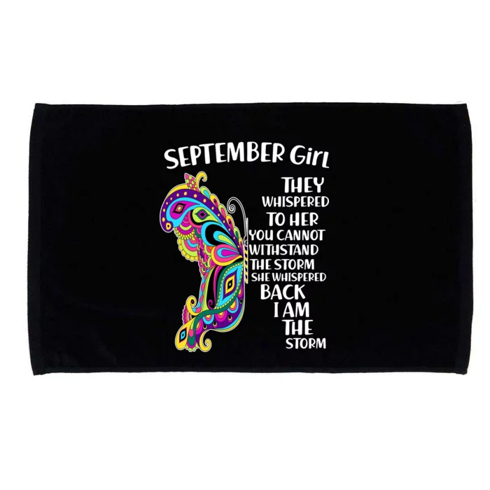 September Girl Paisley Butterfly Microfiber Hand Towel