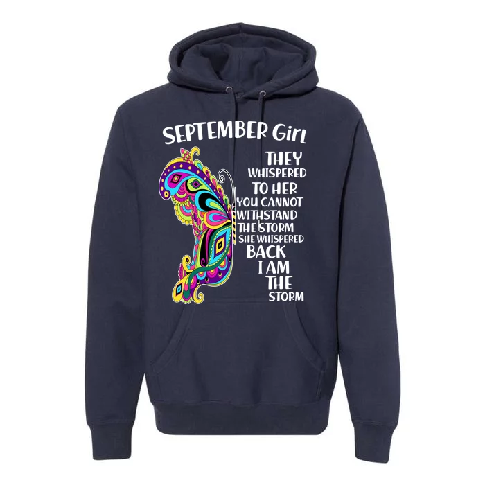 September Girl Paisley Butterfly Premium Hoodie