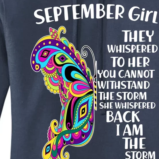 September Girl Paisley Butterfly Women's Pullover Hoodie