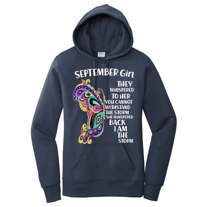 September Girl Paisley Butterfly Women's Pullover Hoodie