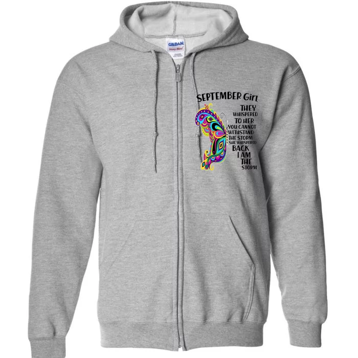 September Girl Paisley Butterfly Full Zip Hoodie