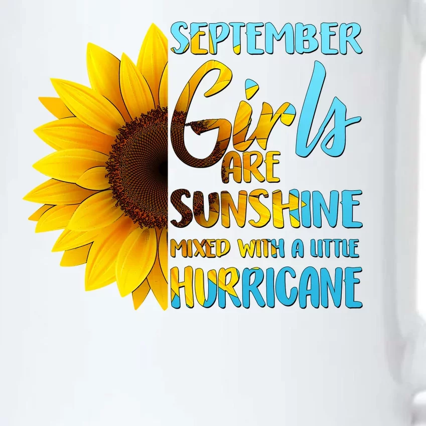 September Girls Are Sunshine Mixed With A Little Hurricane Black Color Changing Mug