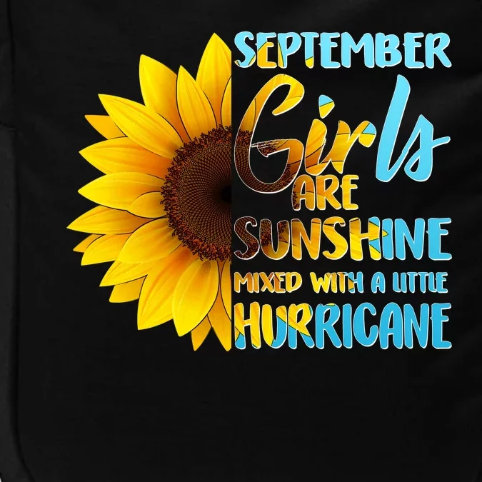 September Girls Are Sunshine Mixed With A Little Hurricane Impact Tech Backpack