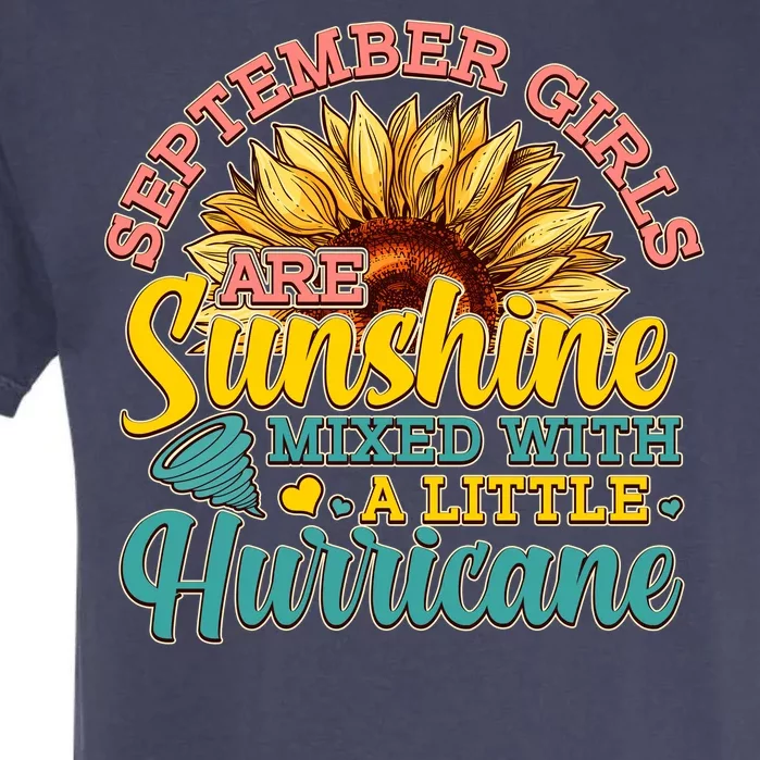 September Girls Sunshine And Hurricane Cute Garment-Dyed Heavyweight T-Shirt