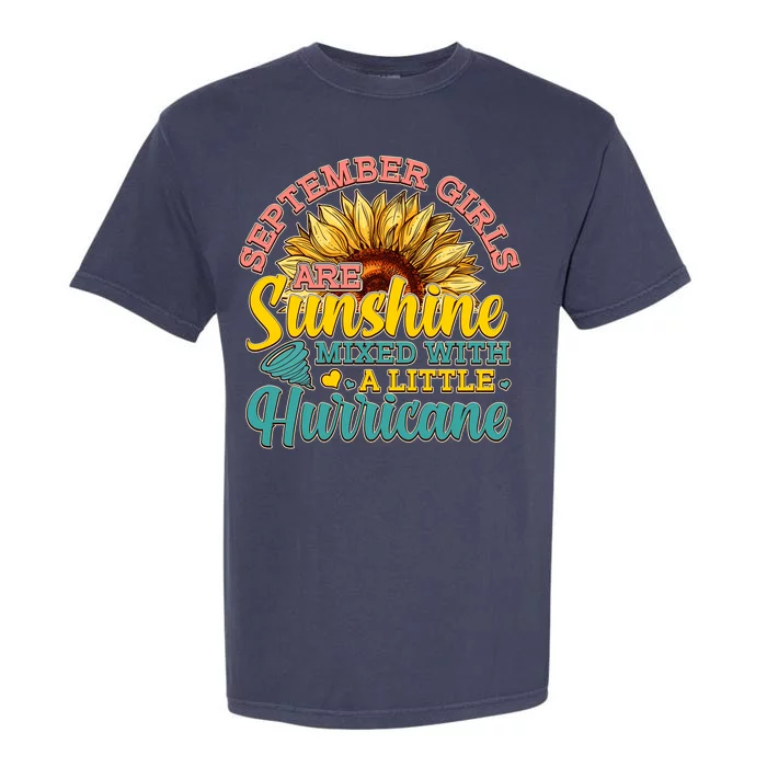 September Girls Sunshine And Hurricane Cute Garment-Dyed Heavyweight T-Shirt