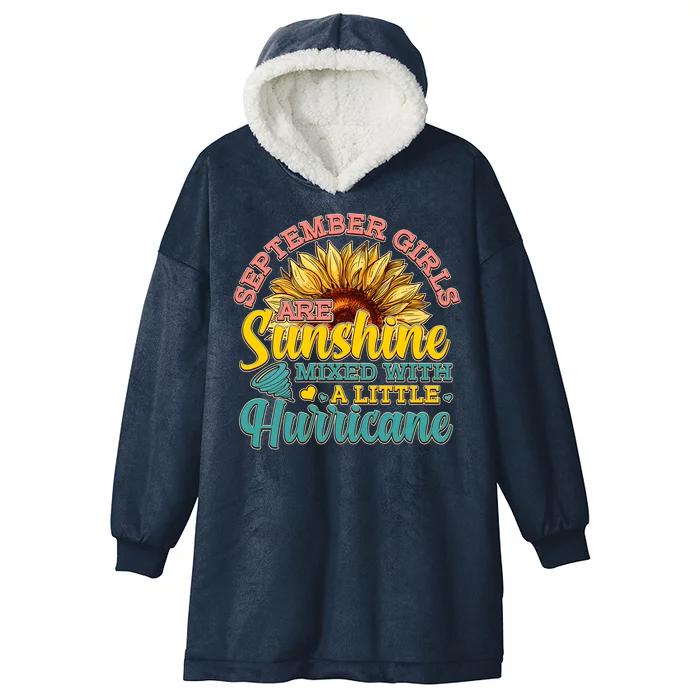 September Girls Sunshine And Hurricane Cute Hooded Wearable Blanket