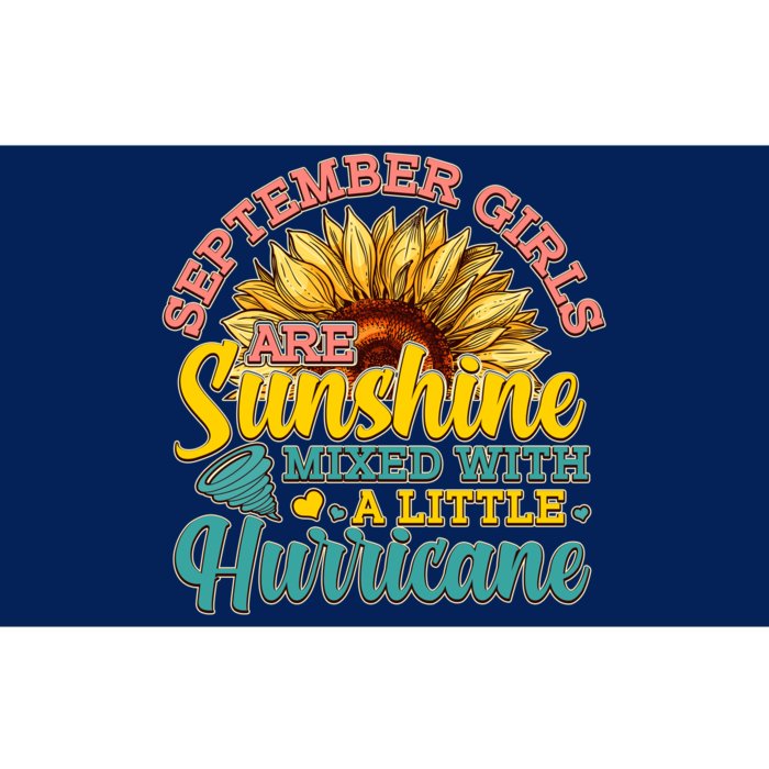 September Girls Sunshine And Hurricane Cute Bumper Sticker