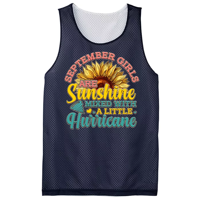 September Girls Sunshine And Hurricane Cute Mesh Reversible Basketball Jersey Tank