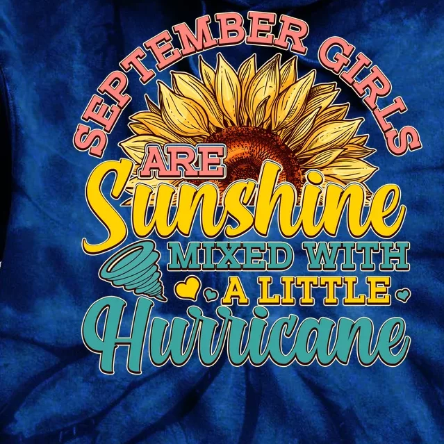 September Girls Sunshine And Hurricane Cute Tie Dye Hoodie