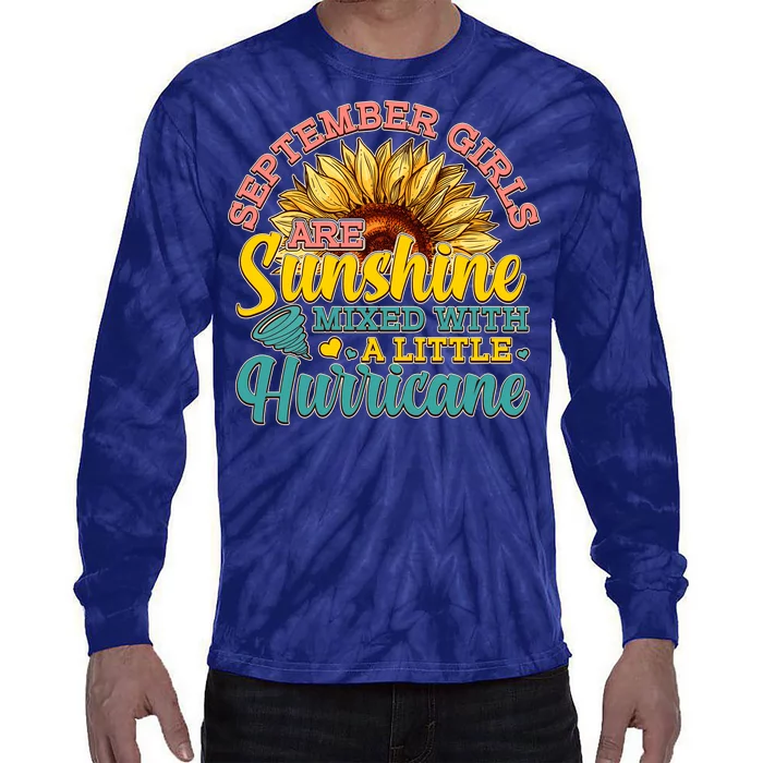 September Girls Sunshine And Hurricane Cute Tie-Dye Long Sleeve Shirt