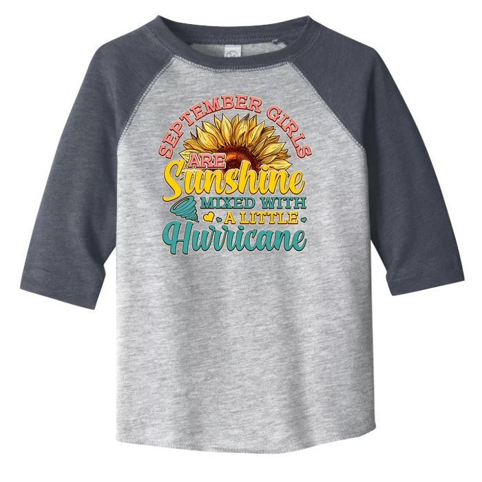 September Girls Sunshine And Hurricane Cute Toddler Fine Jersey T-Shirt