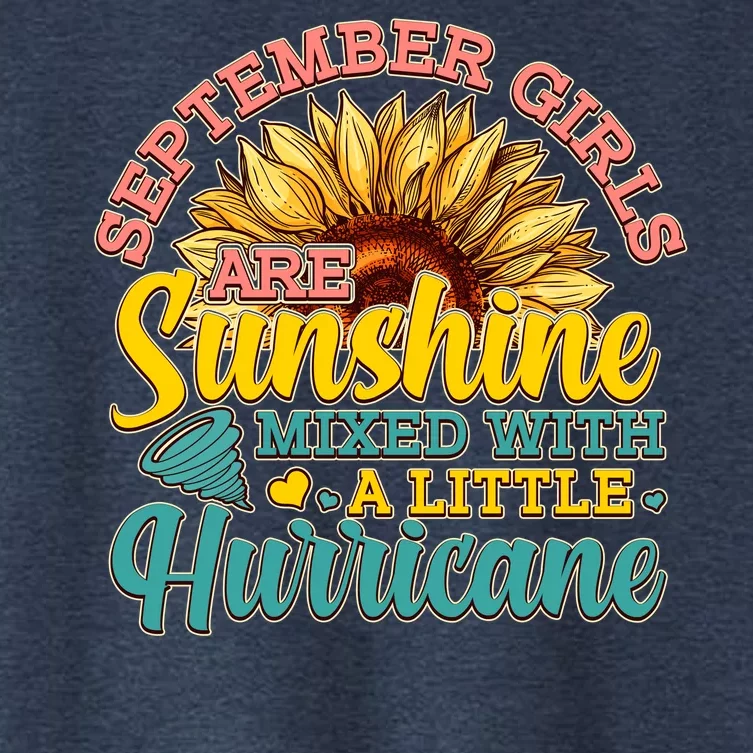 September Girls Sunshine And Hurricane Cute Women's Crop Top Tee