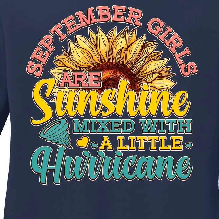 September Girls Sunshine And Hurricane Cute Ladies Long Sleeve Shirt