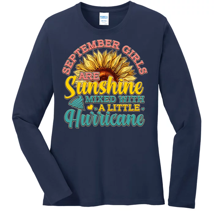 September Girls Sunshine And Hurricane Cute Ladies Long Sleeve Shirt