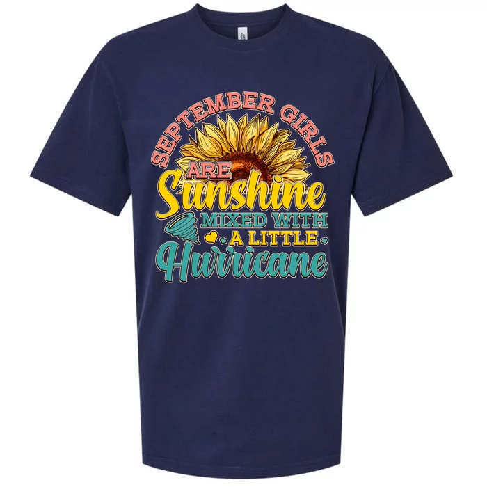 September Girls Sunshine And Hurricane Cute Sueded Cloud Jersey T-Shirt