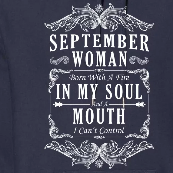 September Woman Funny Birthday Premium Hoodie