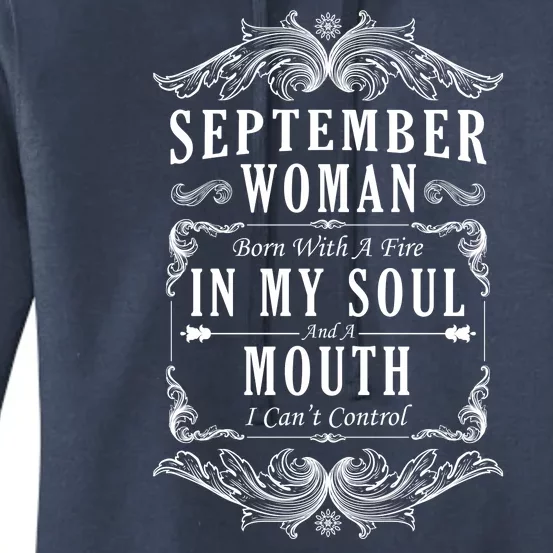 September Woman Funny Birthday Women's Pullover Hoodie