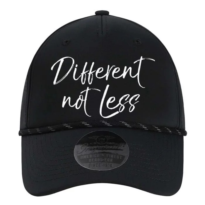 Special Education Quote Gift for Parents Different Not Less Performance The Dyno Cap