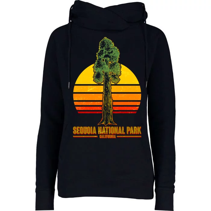 Sequoia National Park California Womens Funnel Neck Pullover Hood