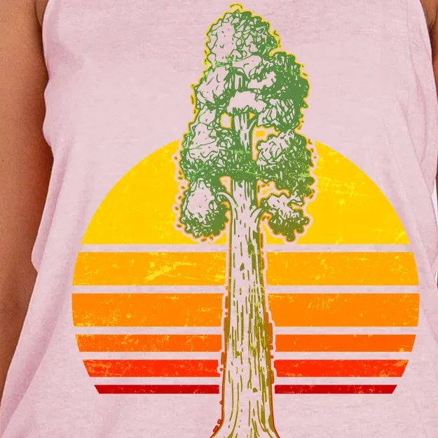 Sequoia National Park California Women's Knotted Racerback Tank