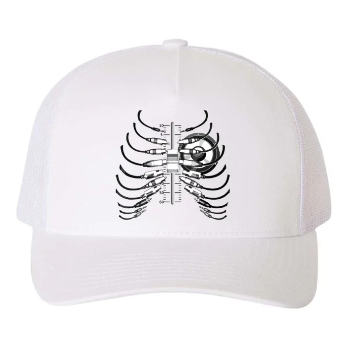 Sound Engineer Rib Cage Wired For Sound Yupoong Adult 5-Panel Trucker Hat