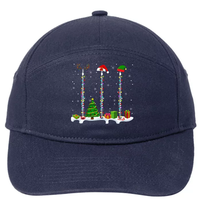 Santa Elf Reindeer Flute Christmas Light Musical Instrument 7-Panel Snapback Hat