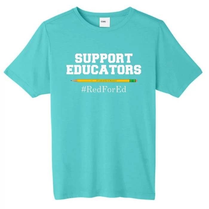 Support Educators Red for Ed for Teachers ChromaSoft Performance T-Shirt