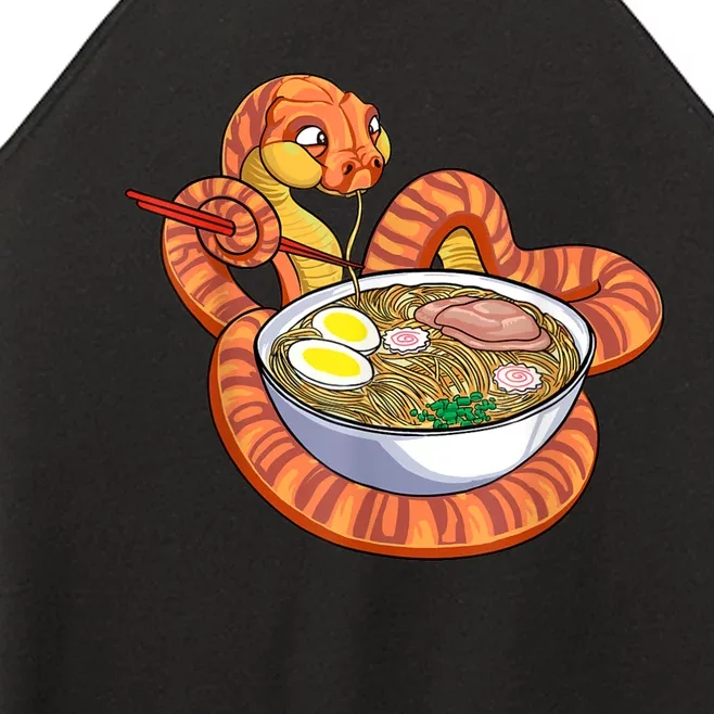 Snake Eating Ramen Kawaii Snake Japanese Noodle Women’s Perfect Tri Rocker Tank