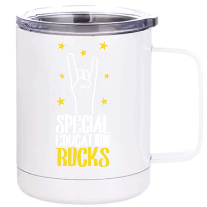 Special Education Rocks Special Education Teacher Gift Front & Back 12oz Stainless Steel Tumbler Cup