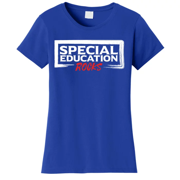 Special Education Rocks Special Education Teacher Gift Women's T-Shirt