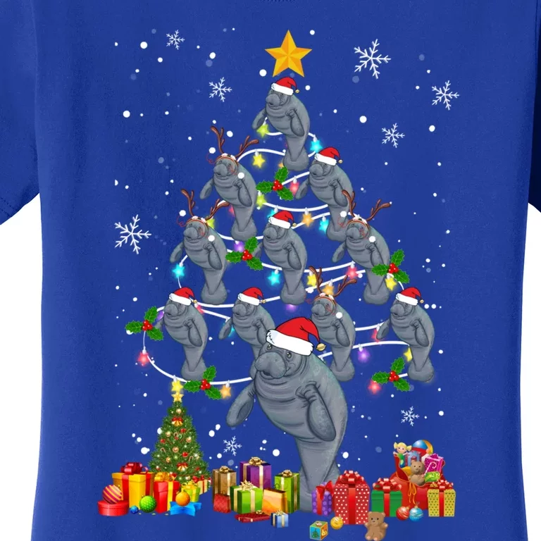 Santa Elf Reindeer Atee Xmas Tree Xmas Light Atee Cool Gift Women's T-Shirt