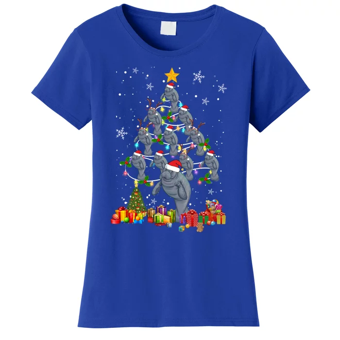 Santa Elf Reindeer Atee Xmas Tree Xmas Light Atee Cool Gift Women's T-Shirt