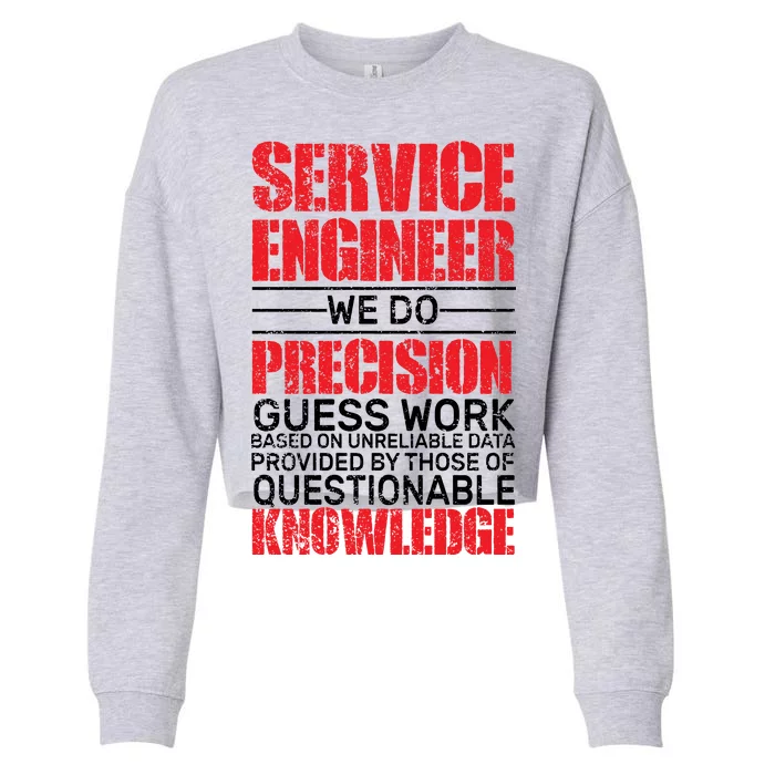 Service Engineer Cropped Pullover Crew