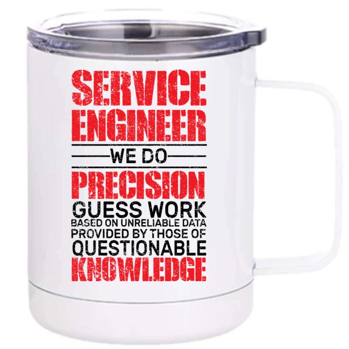 Service Engineer Front & Back 12oz Stainless Steel Tumbler Cup