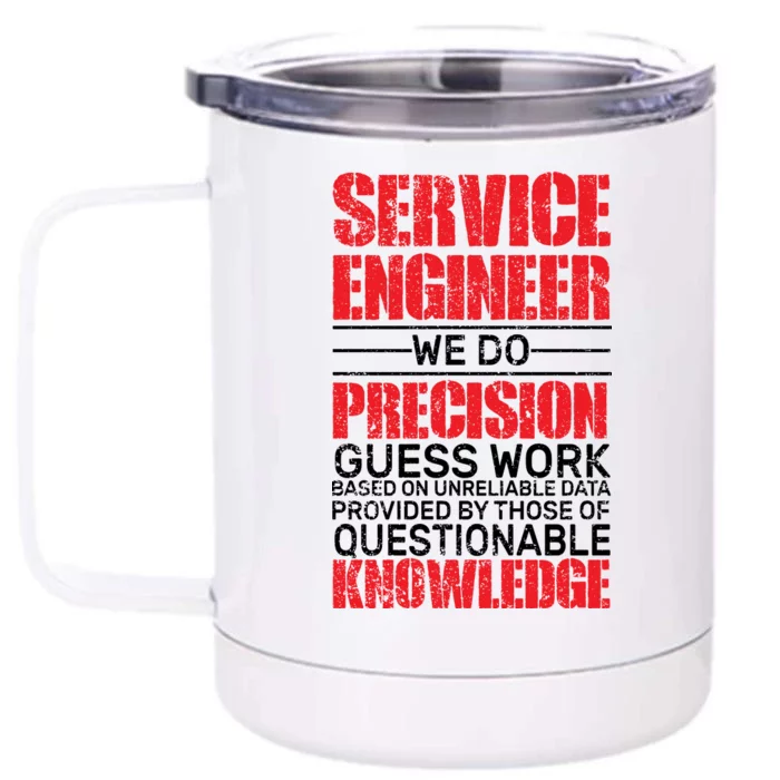 Service Engineer Front & Back 12oz Stainless Steel Tumbler Cup