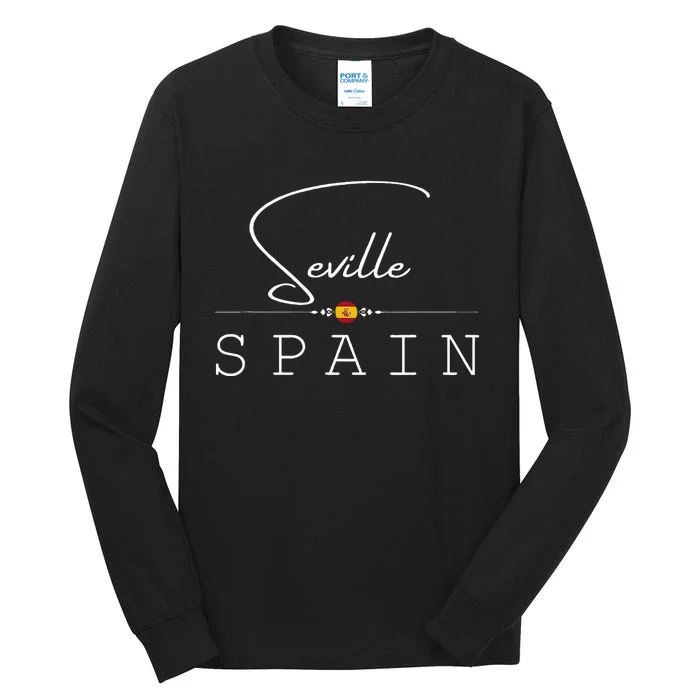 Sevilla Espana Souvenir Spain Seville Flamenco Seville Tall Long Sleeve T-Shirt