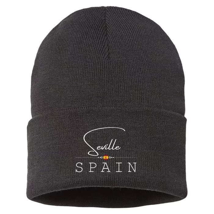 Sevilla Espana Souvenir Spain Seville Flamenco Seville Sustainable Knit Beanie