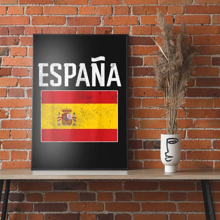 Spain Espana Spanish Flag Pride Sports Fan Soccer Gift Poster