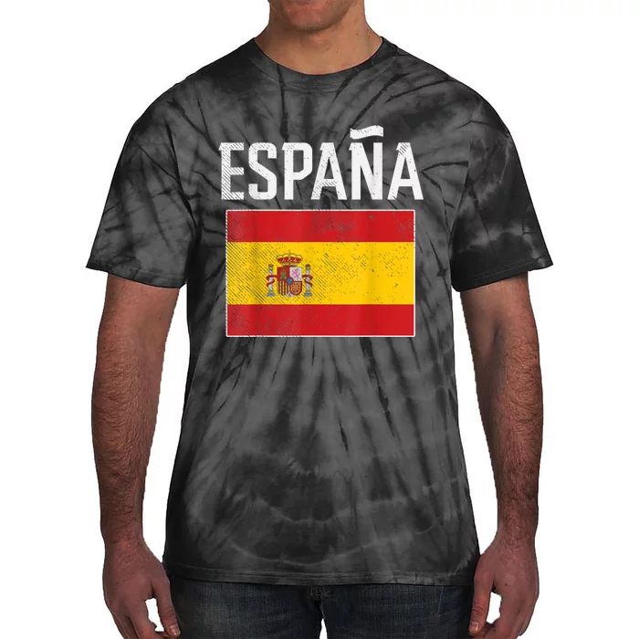 Spain Espana Spanish Flag Pride Sports Fan Soccer Gift Tie-Dye T-Shirt