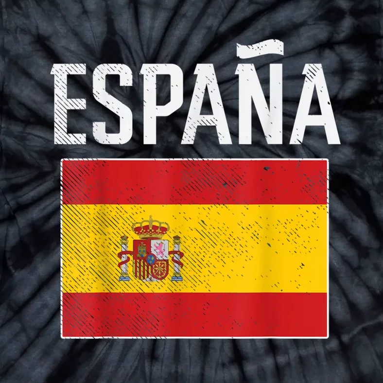 Spain Espana Spanish Flag Pride Sports Fan Soccer Gift Tie-Dye T-Shirt