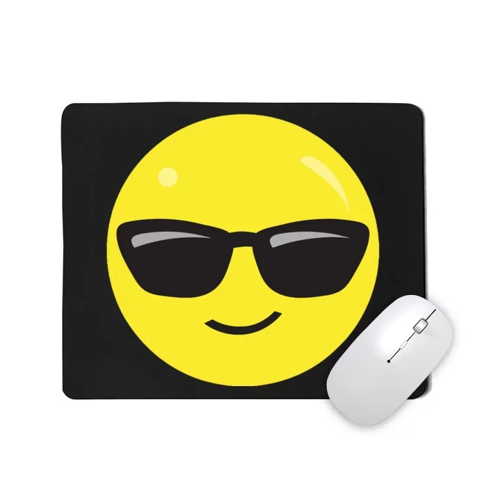 Sunglasses Emoticon Smile Face Im Cool Mousepad