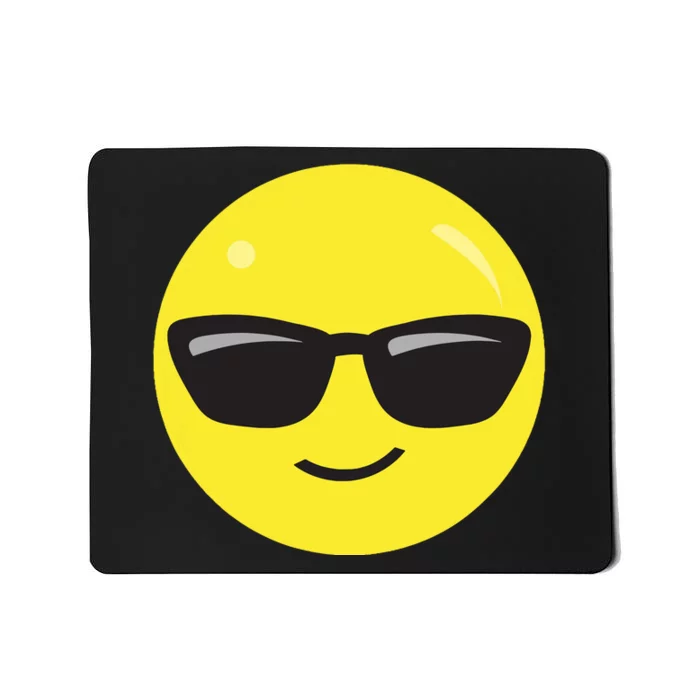 Sunglasses Emoticon Smile Face Im Cool Mousepad