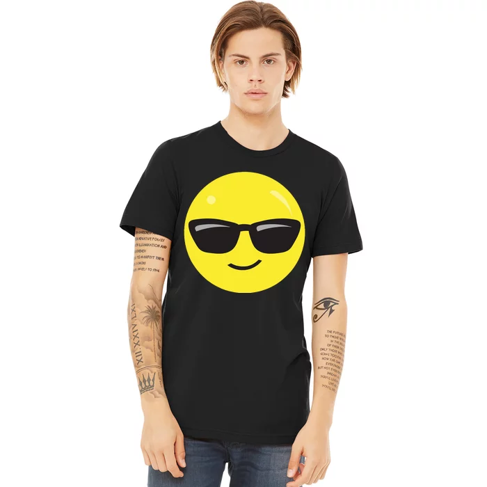 Sunglasses Emoticon Smile Face Im Cool Premium T-Shirt