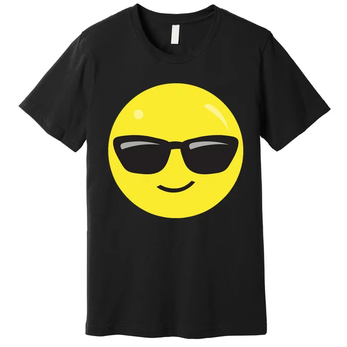 Sunglasses Emoticon Smile Face Im Cool Premium T-Shirt