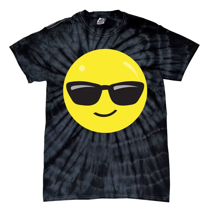 Sunglasses Emoticon Smile Face Im Cool Tie-Dye T-Shirt