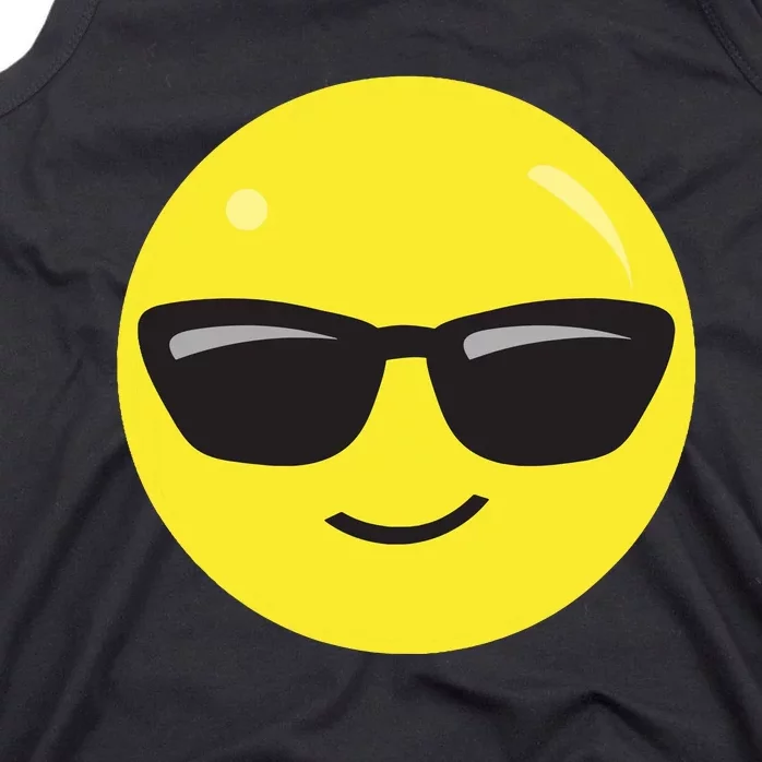 Sunglasses Emoticon Smile Face Im Cool Tank Top