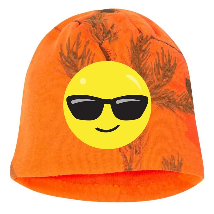 Sunglasses Emoticon Smile Face Im Cool Kati - Camo Knit Beanie