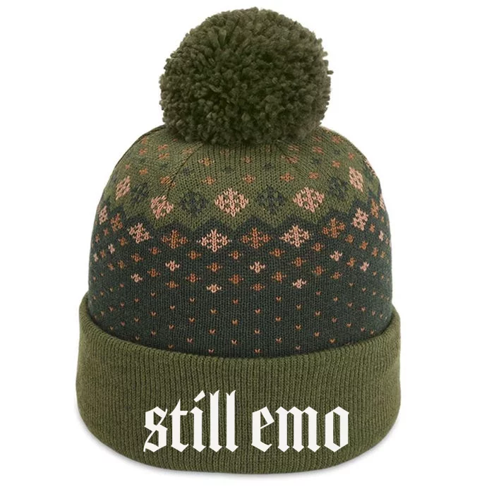 Still Emo The Baniff Cuffed Pom Beanie